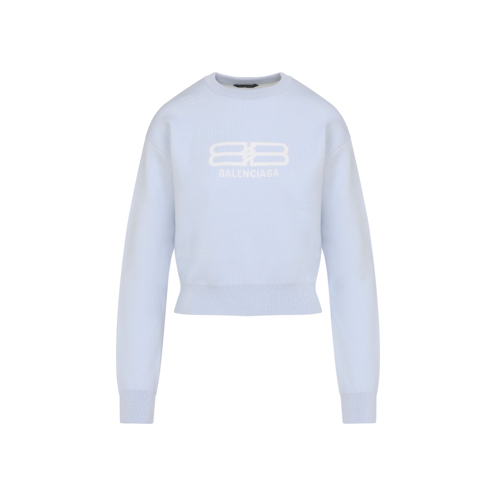 BALENCIAGA Cropped Wool Pullover for Women