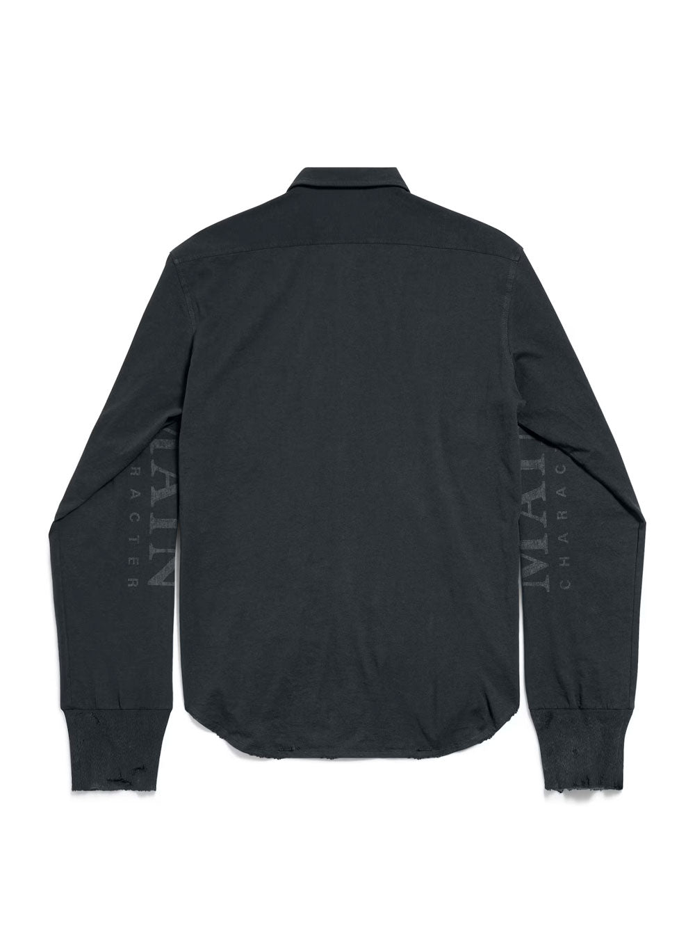 BALENCIAGA Main Character Artwork Long-Sleeved T-Shirt Polo Shirt