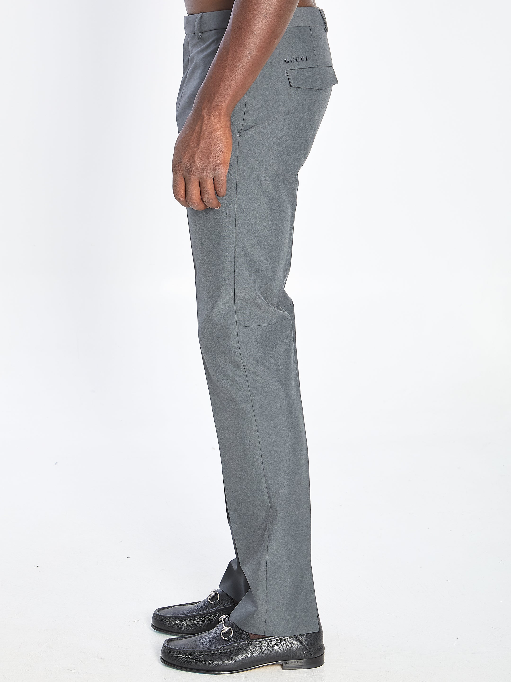 GUCCI Technical Fabric Trousers - Regular Fit Size 48
