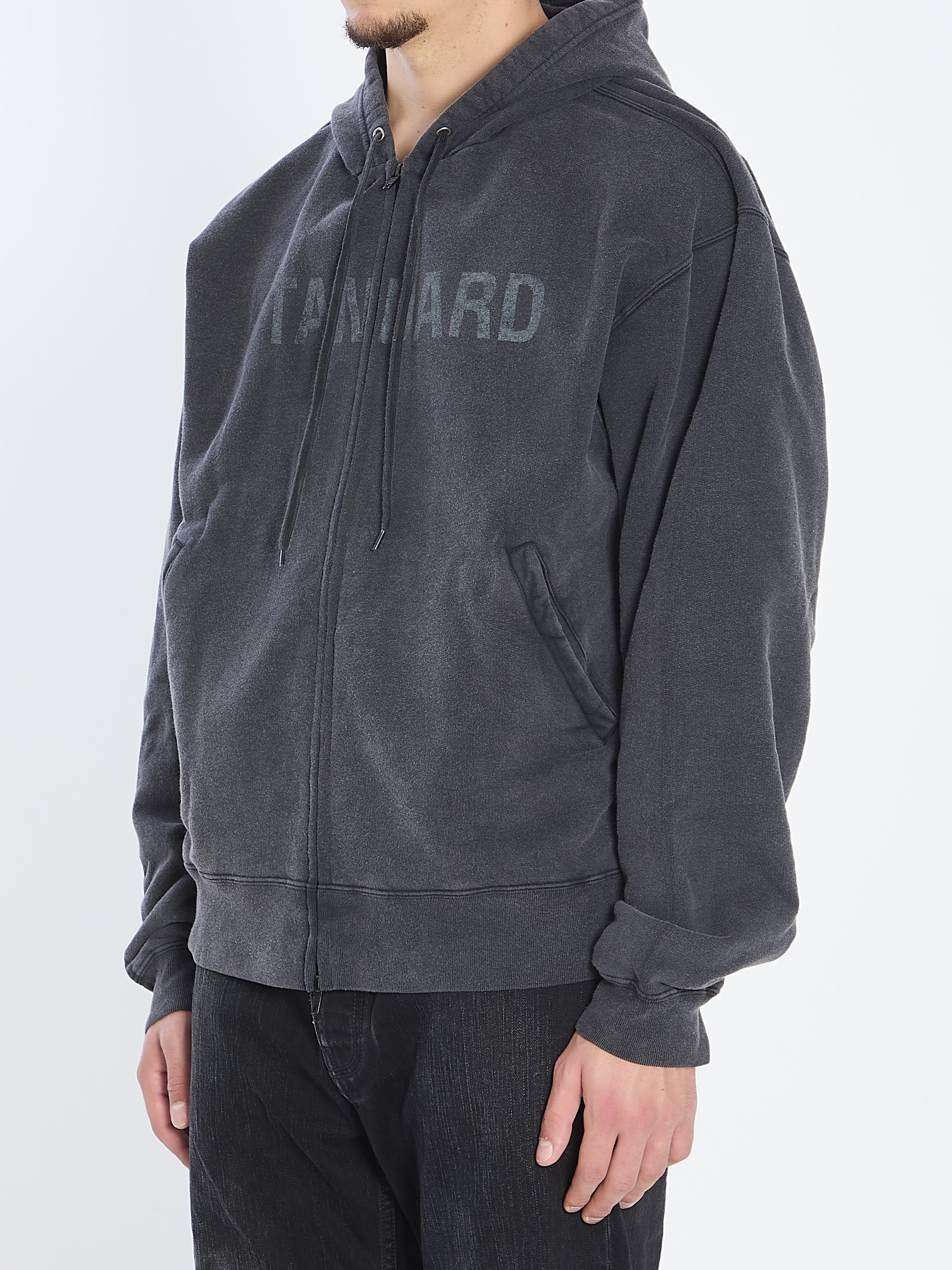 BALENCIAGA Oversized Zip-Up Hoodie - Men’s Fit