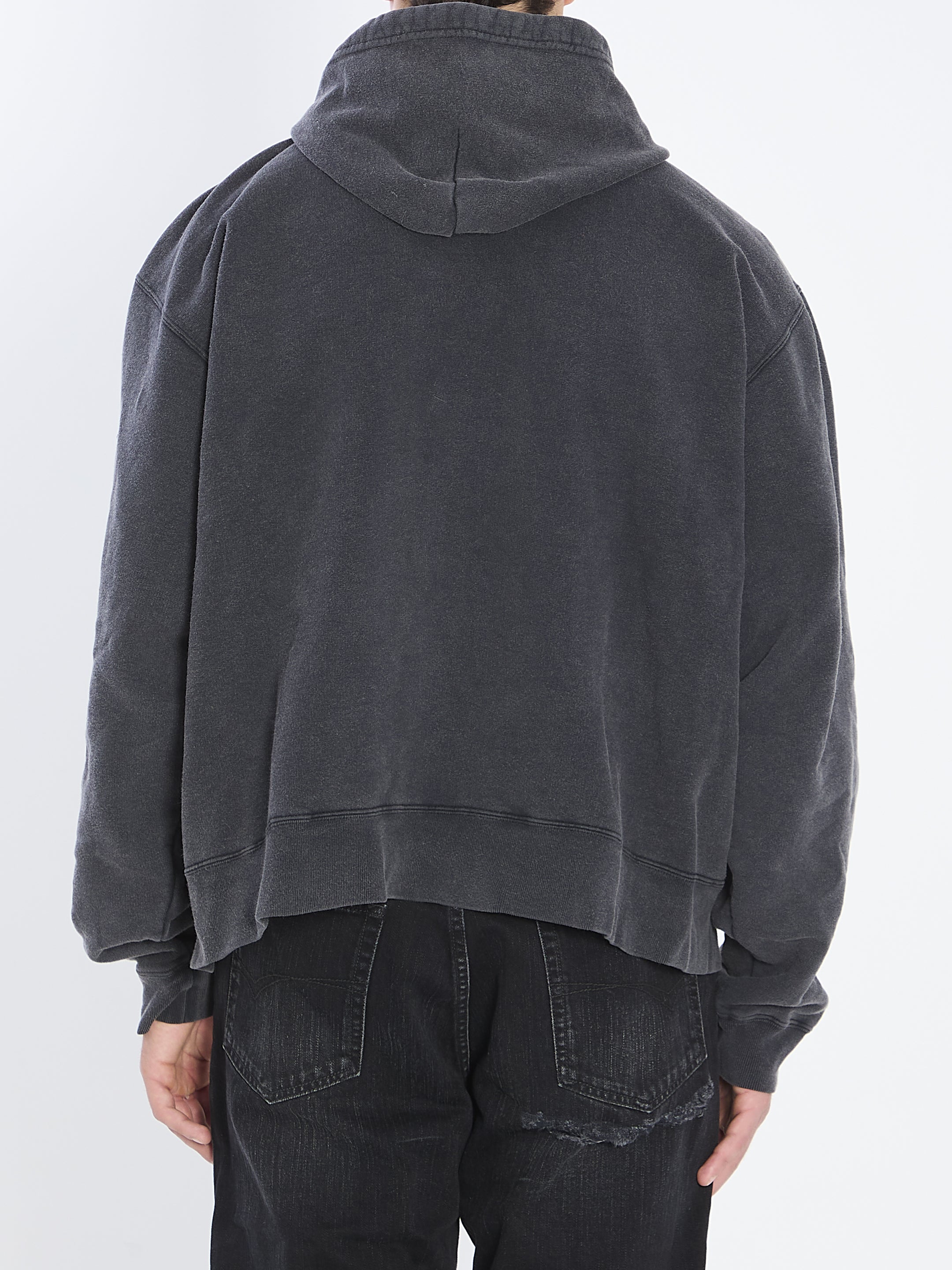 BALENCIAGA Oversized Zip-Up Hoodie - Men’s Fit