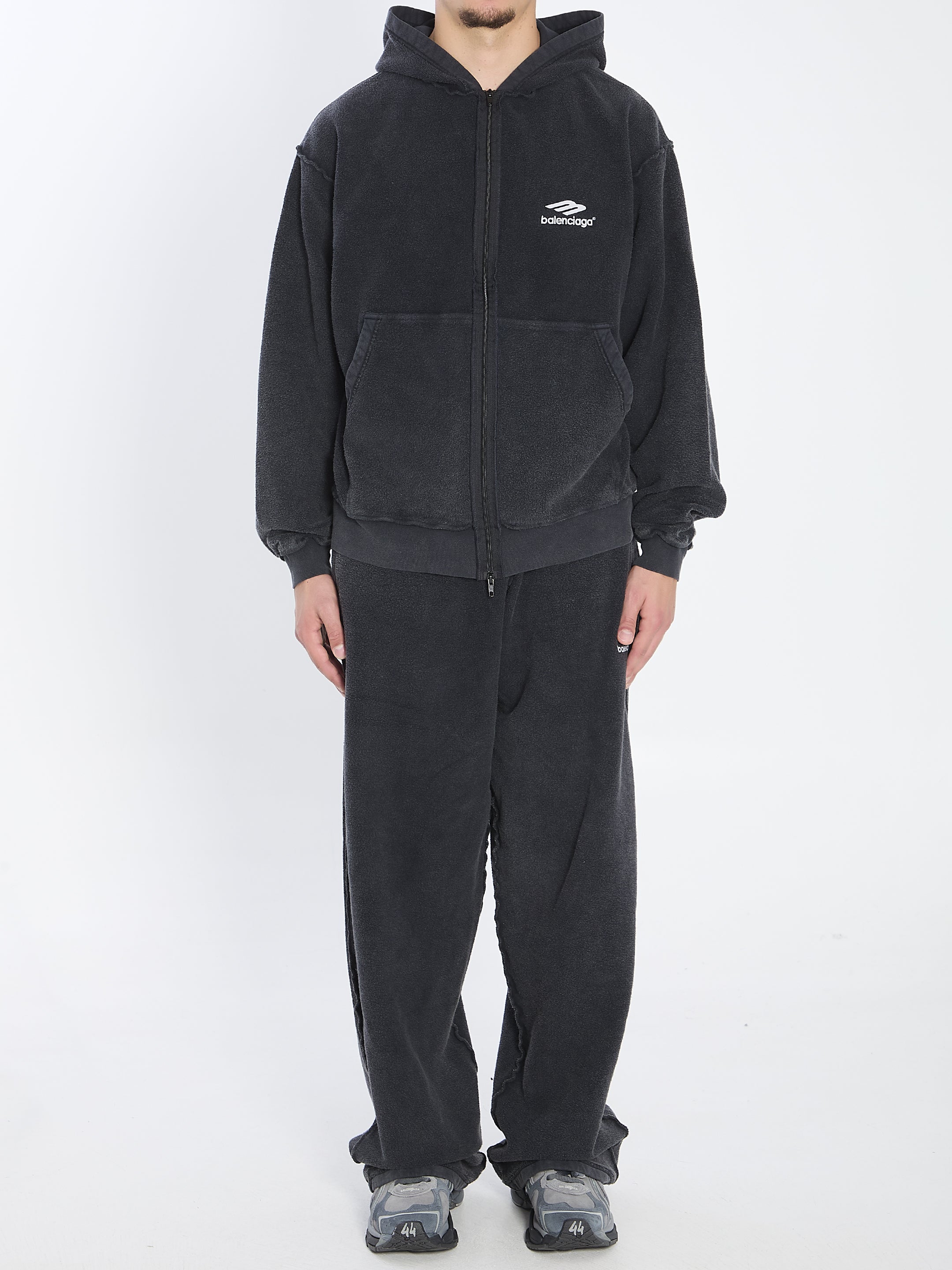 BALENCIAGA Inside-Out 3B Sports Icon Hoodie - Men's Regular Fit