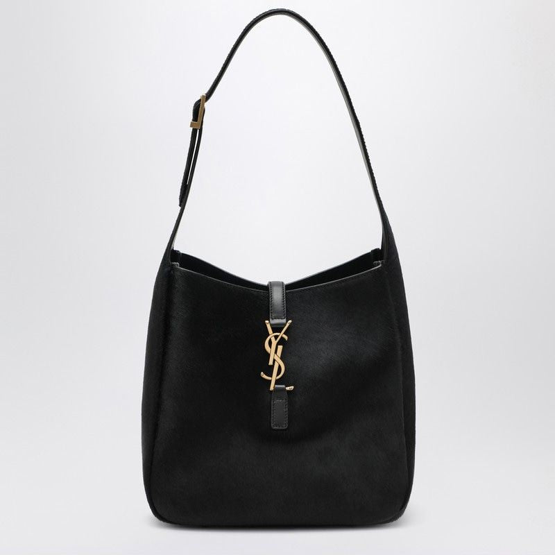 SAINT LAURENT Le 5 À 7 Mini Shoulder Handbag in Pony-Effect Leather