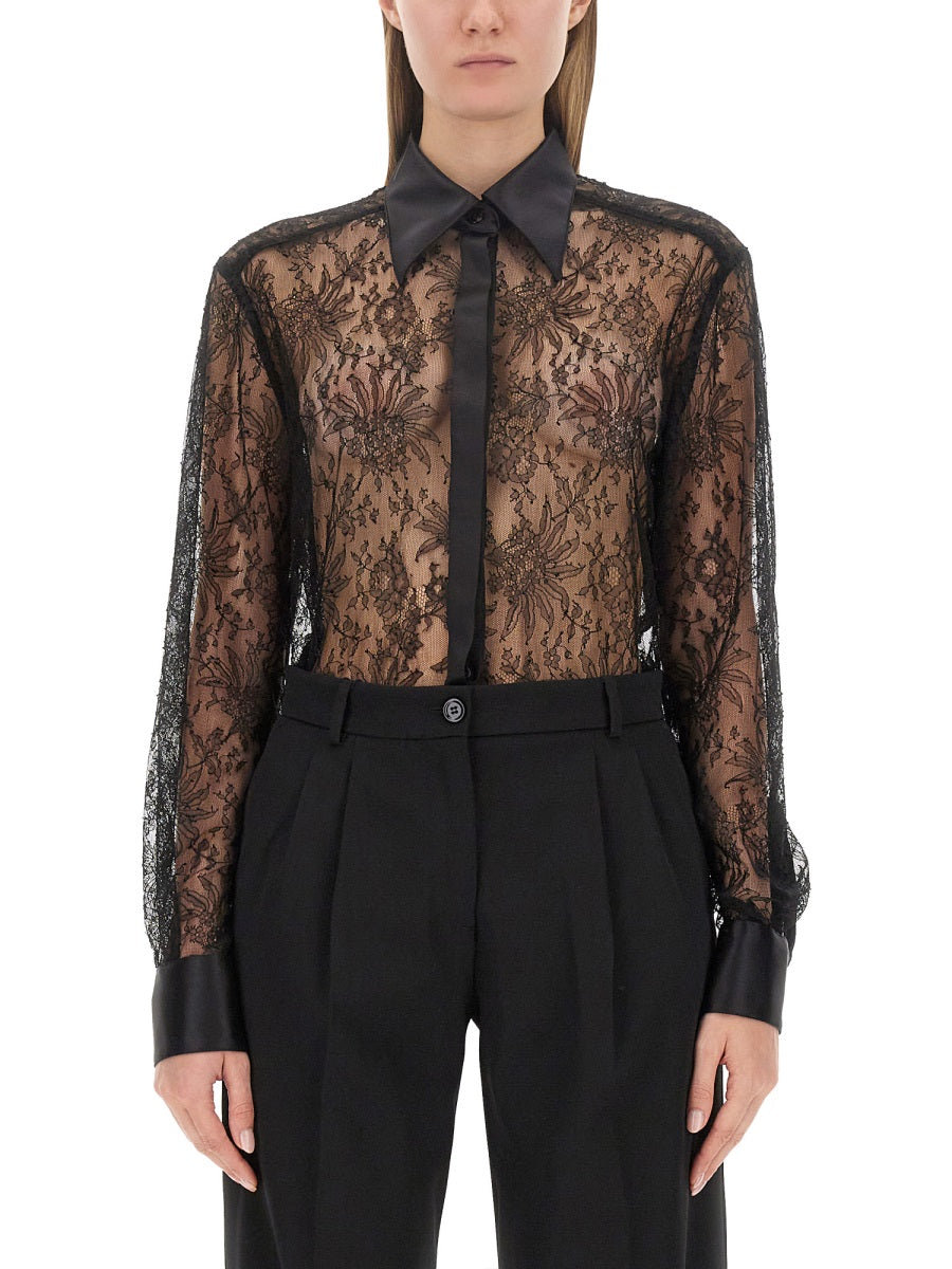 DOLCE & GABBANA Chantilly Lace Shirt - Regular Fit