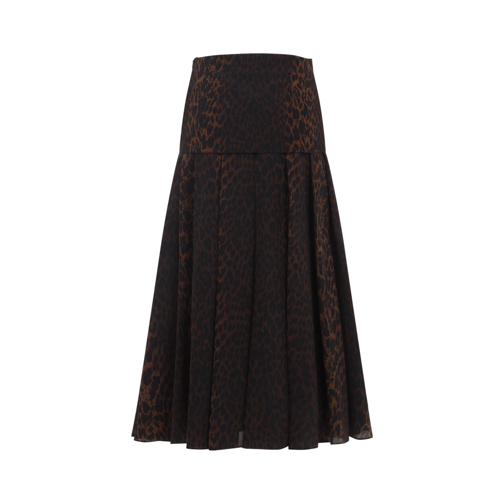 BALENCIAGA Animal Print Midi Skirt