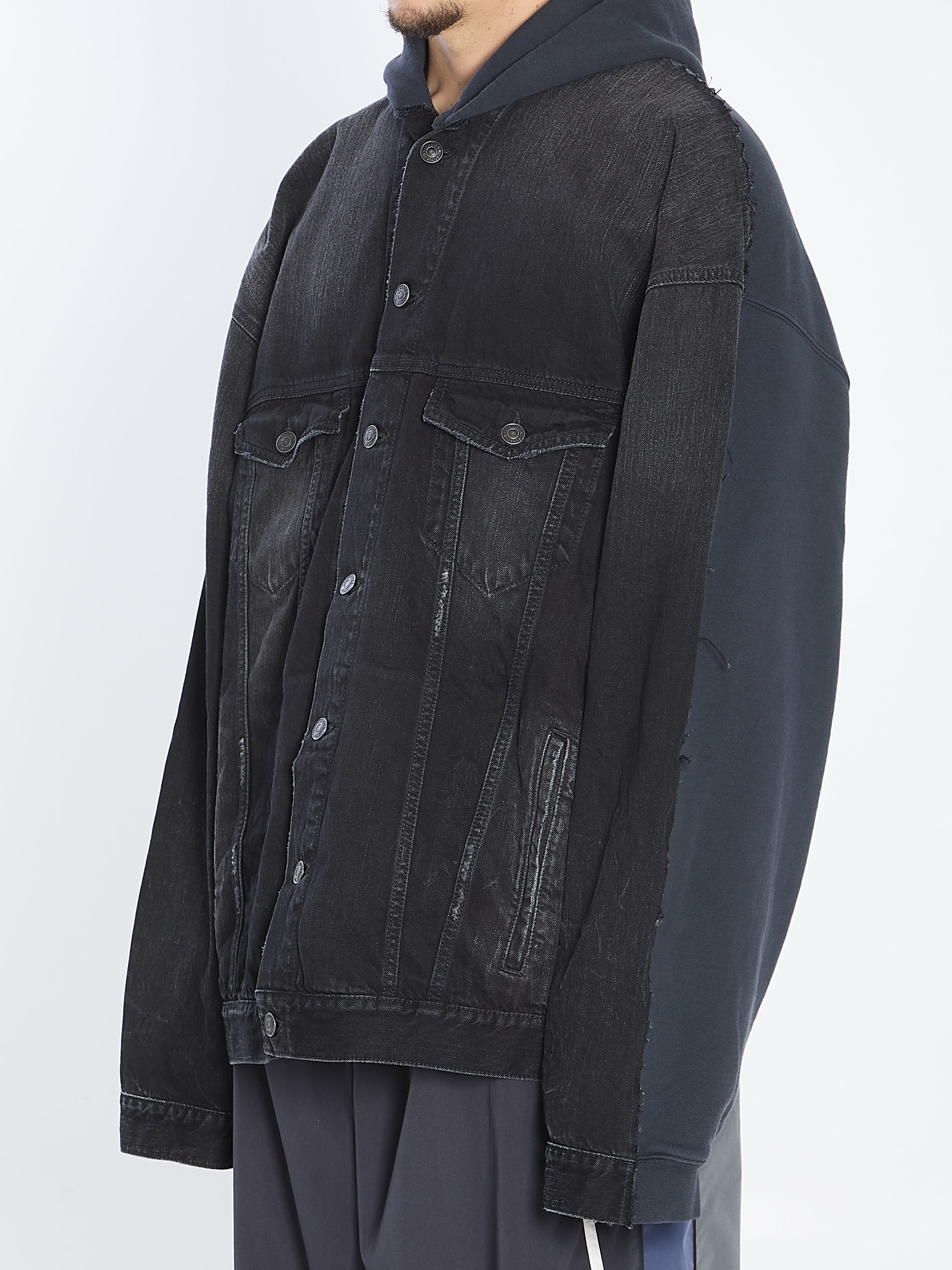 BALENCIAGA Oversized Layered Jacket - Extra Oversized Fit