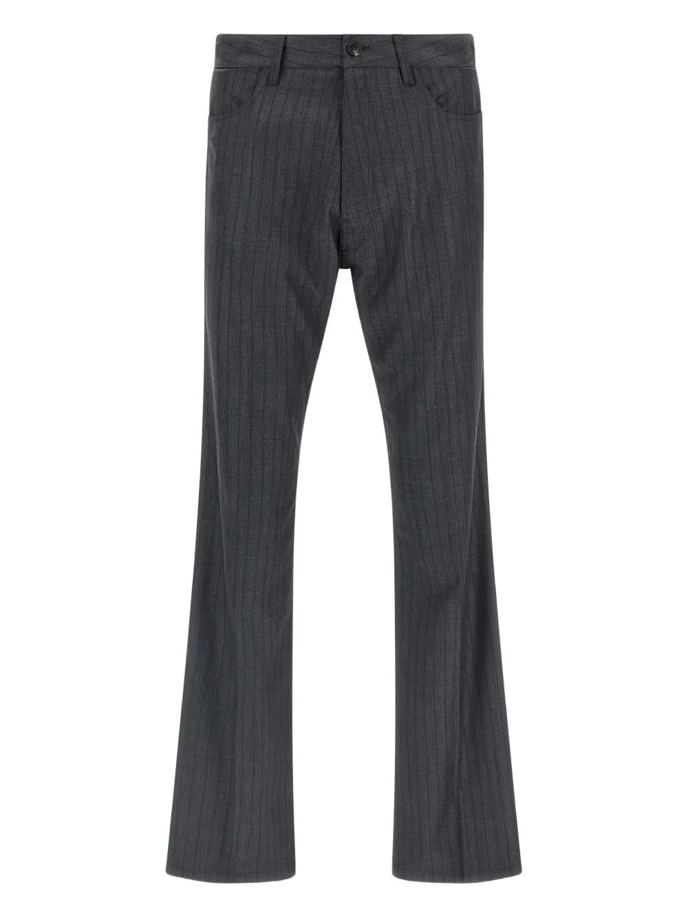 BALENCIAGA Pinstriped Pleated Tailored Trousers