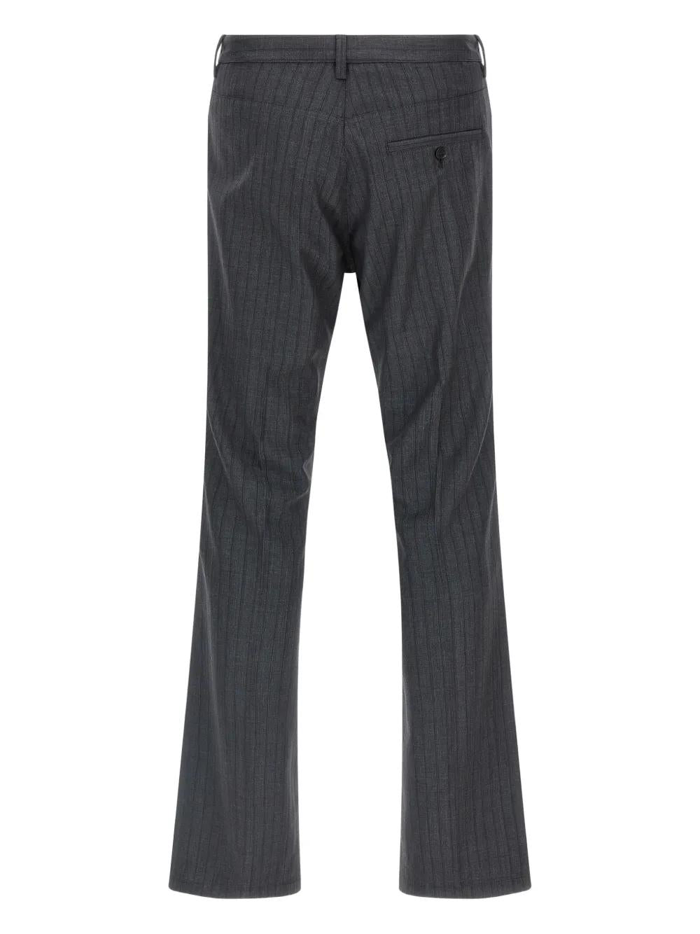 BALENCIAGA Pinstriped Pleated Tailored Trousers