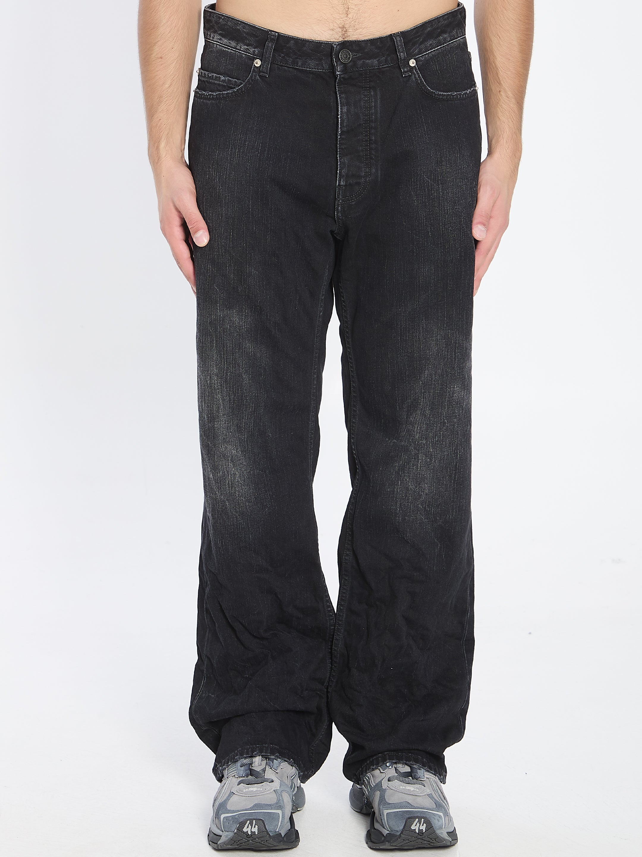 BALENCIAGA Distressed Relaxed Fit Jeans - Size 31