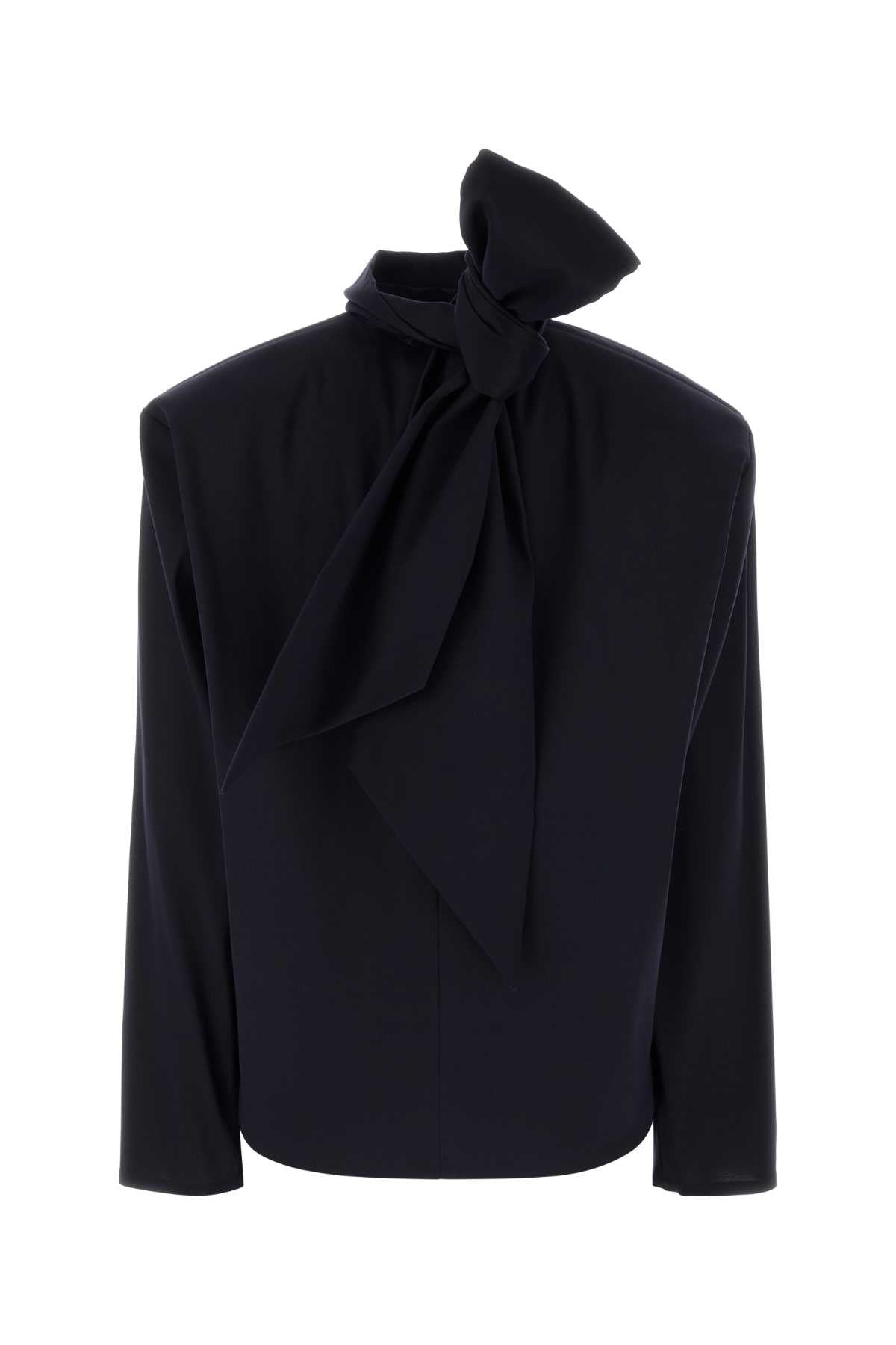 SAINT LAURENT Stretch Silk Blend Blouse for Women - FW25 Collection