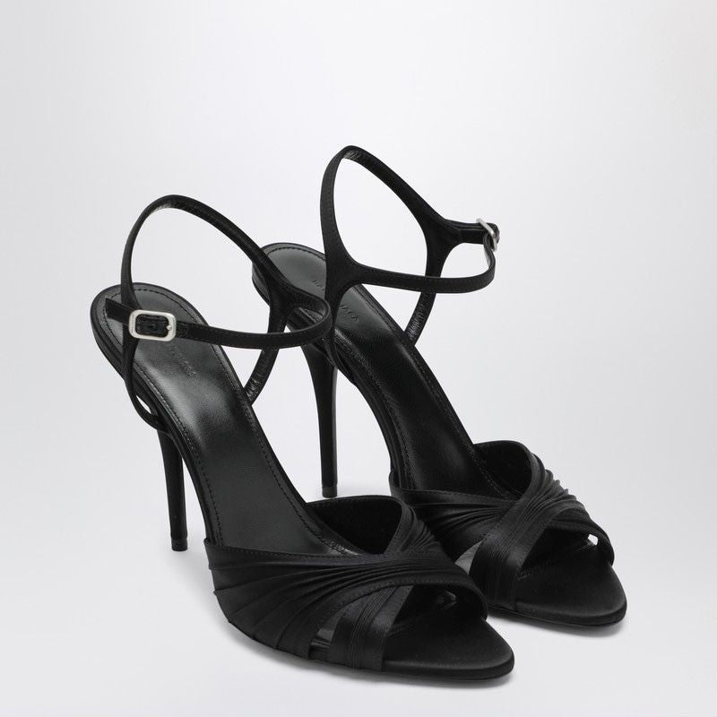 BALENCIAGA Dynasty Satin Open-Toe Sandals
