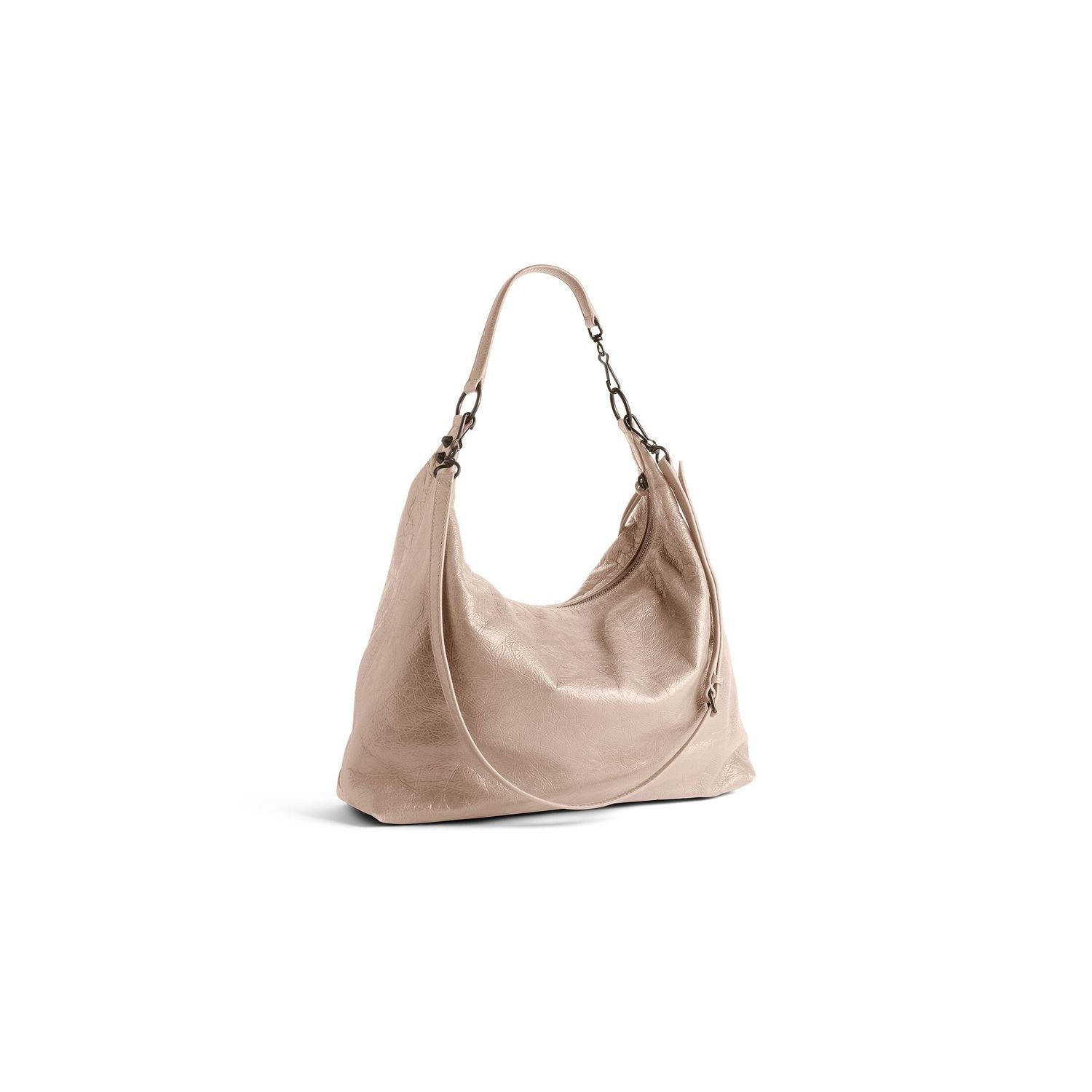 BALENCIAGA Medium Leather Hobo Handbag