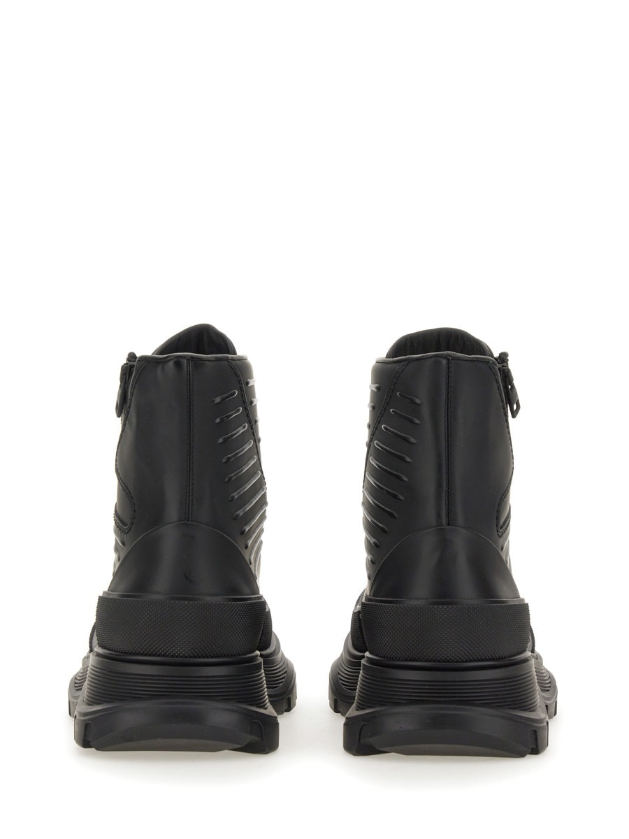 ALEXANDER McQUEEN Sleek Motorcycle Boot - FW23 Edition