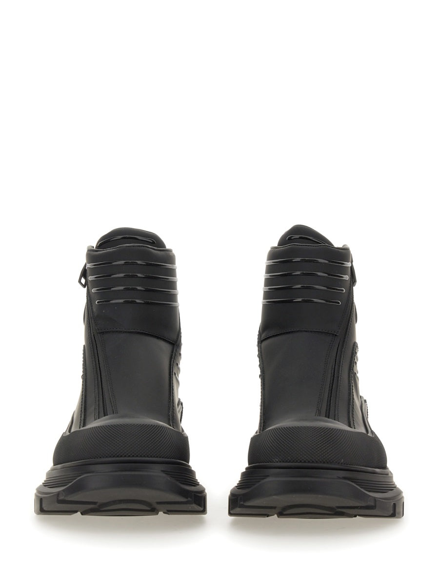 ALEXANDER McQUEEN Sleek Motorcycle Boot - FW23 Edition