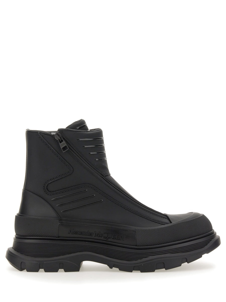 ALEXANDER McQUEEN Sleek Motorcycle Boot - FW23 Edition