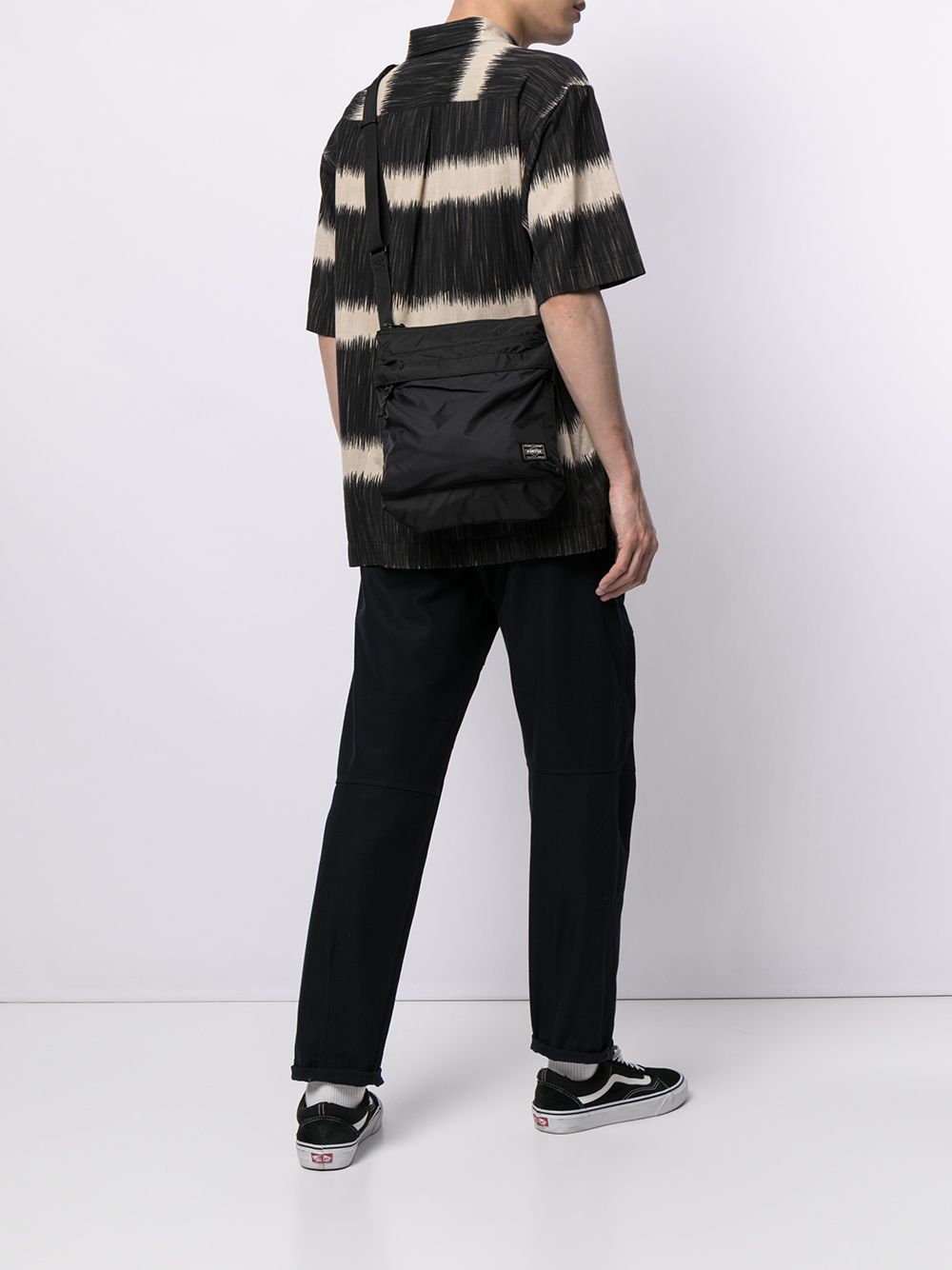 PORTER Square Shape 2-Way Nylon Crossbody Handbag