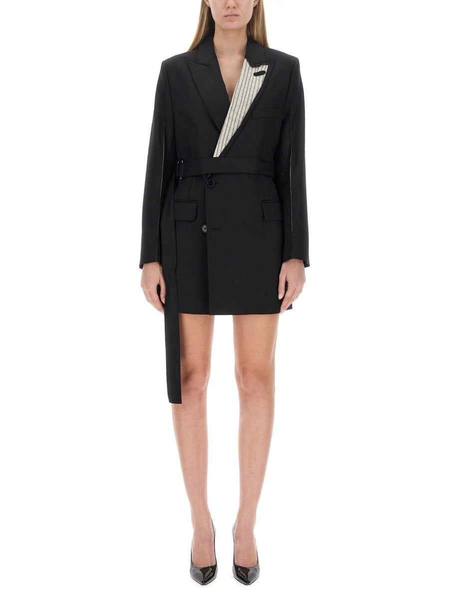 VICTORIA BECKHAM Double-Breasted Mini Dress Size 8