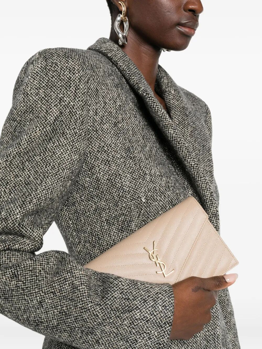 SAINT LAURENT Mini Envelope Chain Wallet