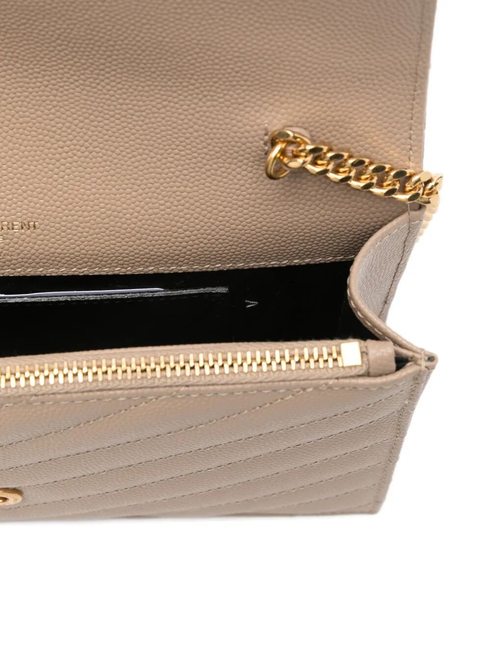 SAINT LAURENT Mini Envelope Chain Wallet