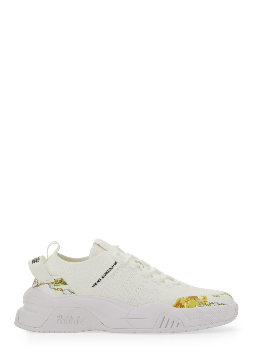 VERSACE JEANS COUTURE Fashion-Forward Logo Sneakers for Women - FW23 Collection