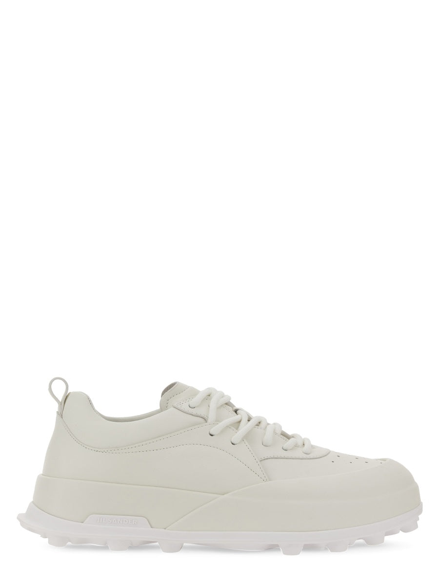 JIL SANDER Men's Leather Sneaker Orb