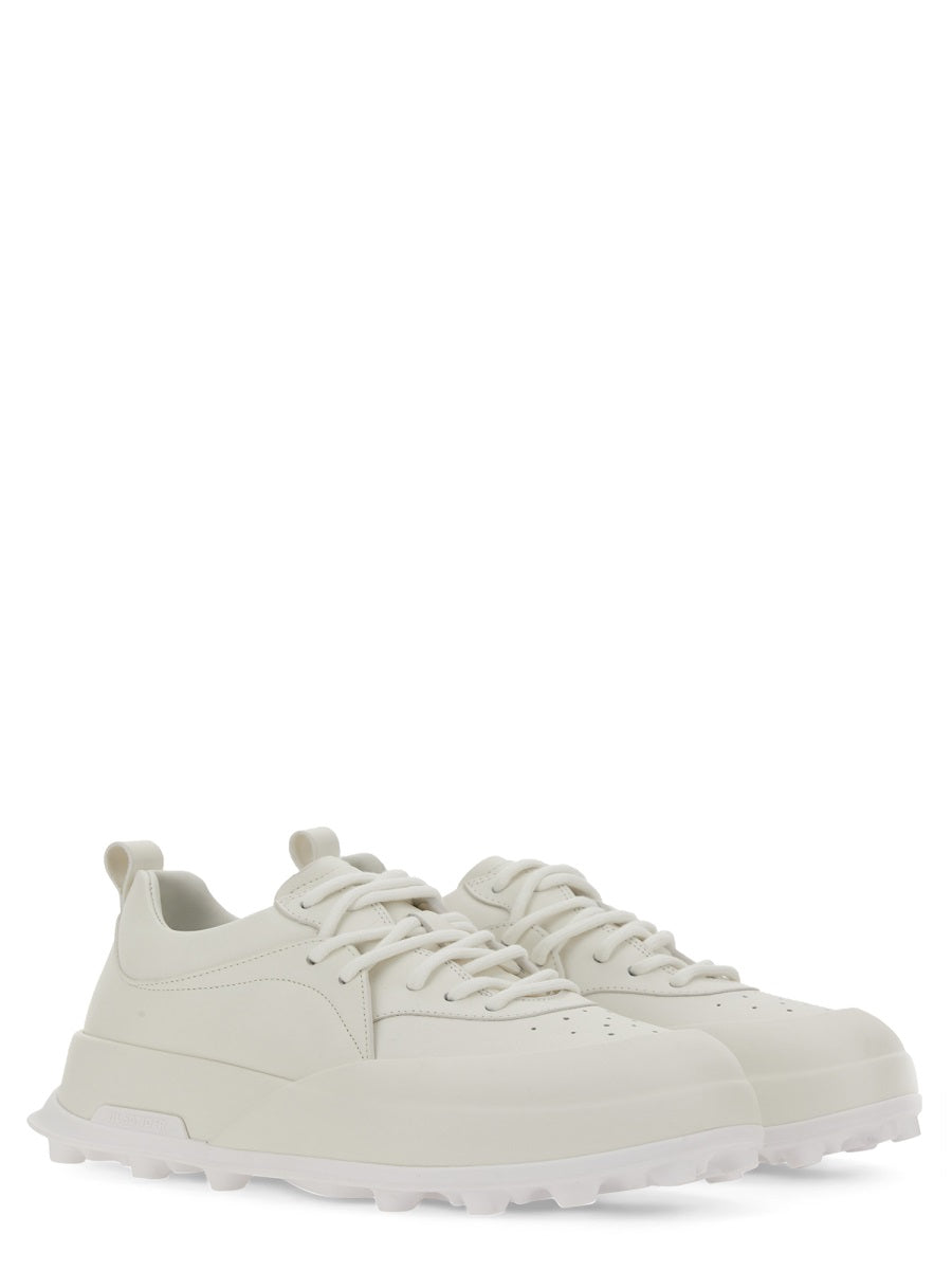 JIL SANDER Men's Leather Sneaker Orb