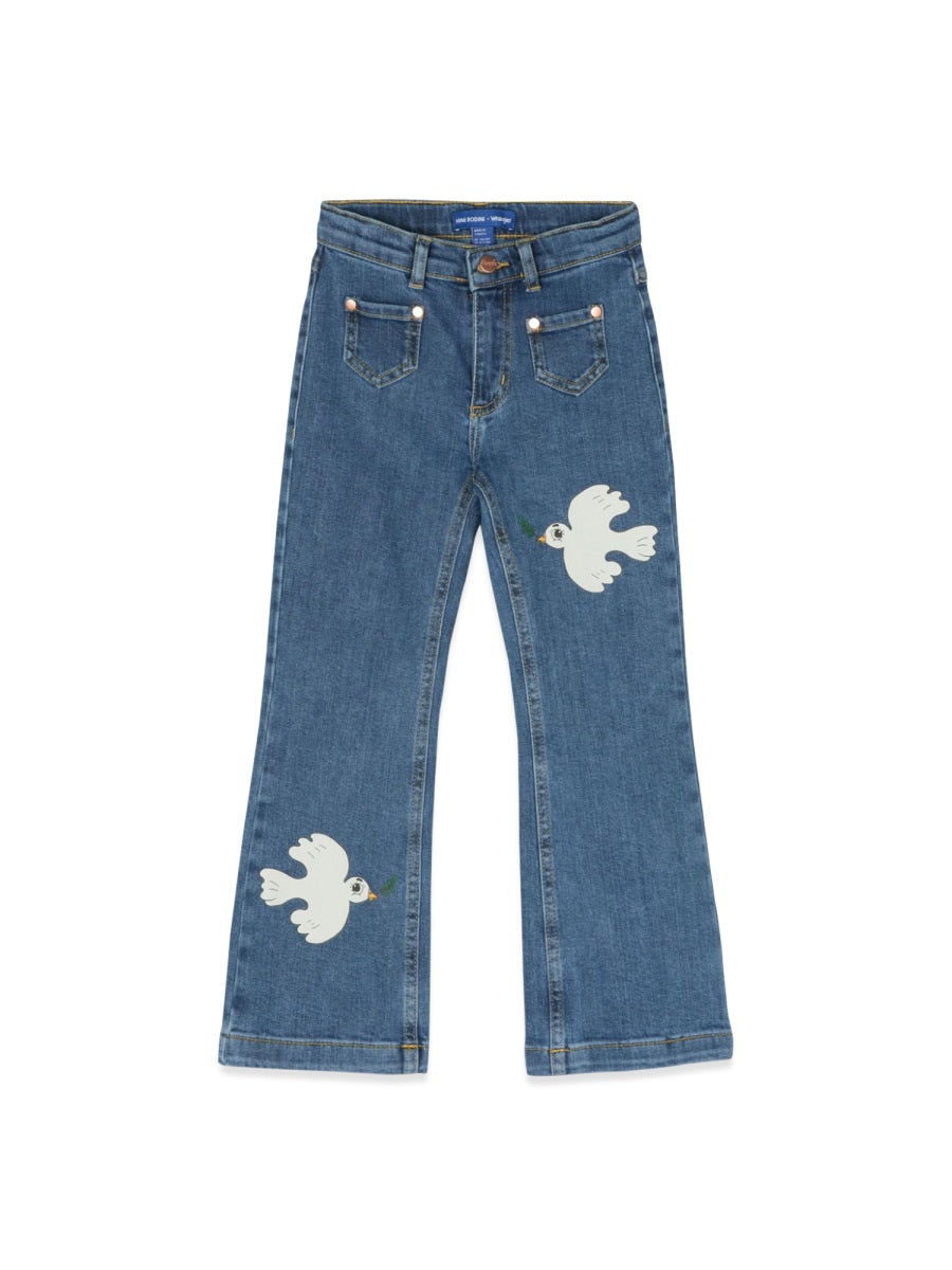 MINI RODINI Mini Flared Jeans for Girls