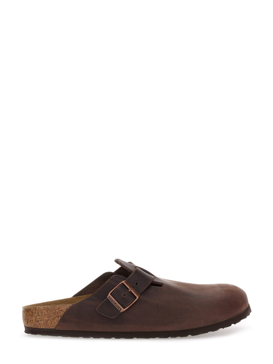 BIRKENSTOCK Narrow Fit Leather Boston Sandals