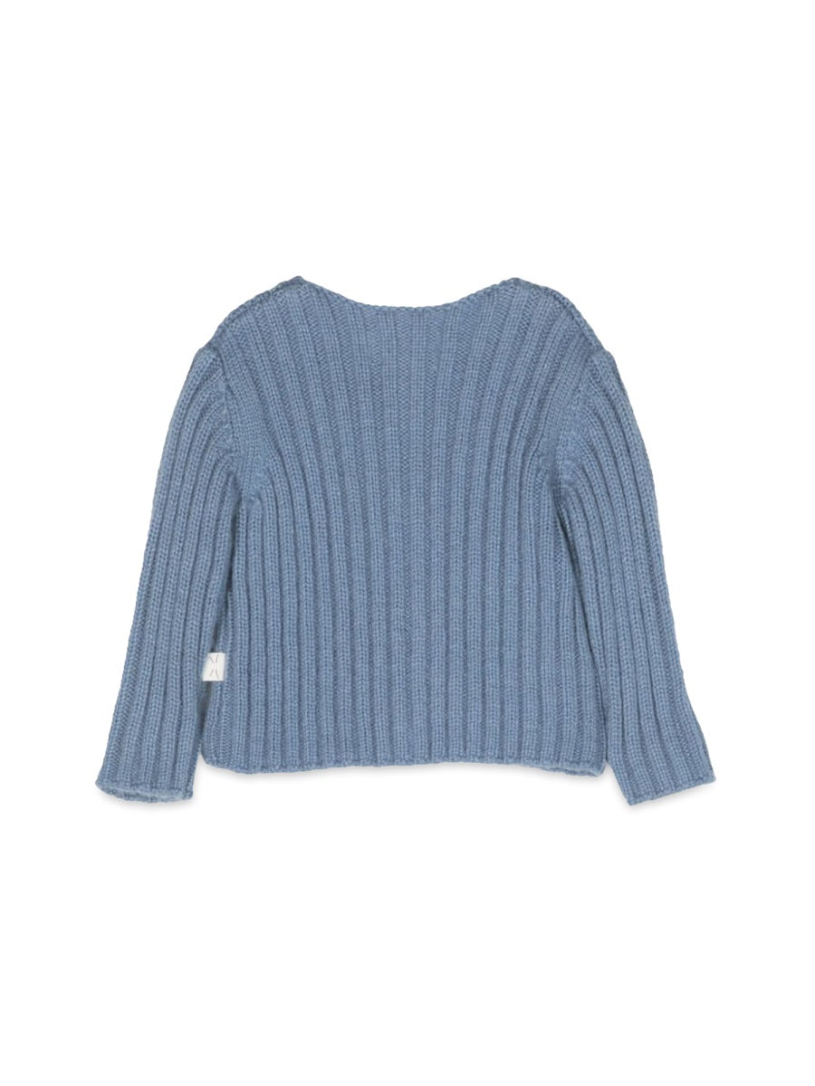 TEDDY & MINOU Mini Blueberry Tricot Sweater for Babies