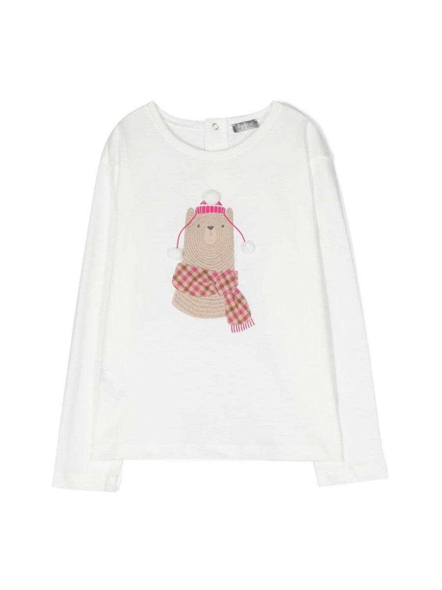 IL GUFO Mini Print T-Shirt for Girls