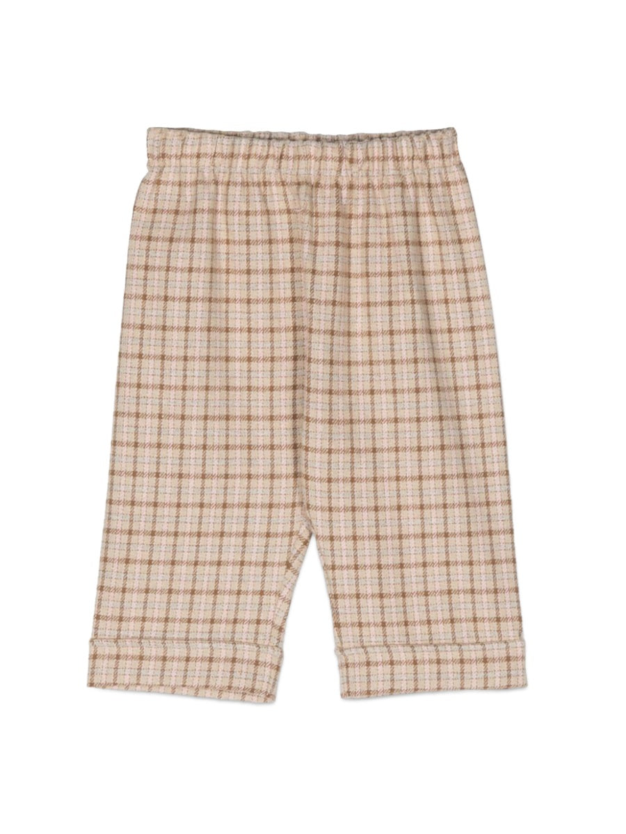 IL GUFO Mini Checkered Design Trousers for Girls