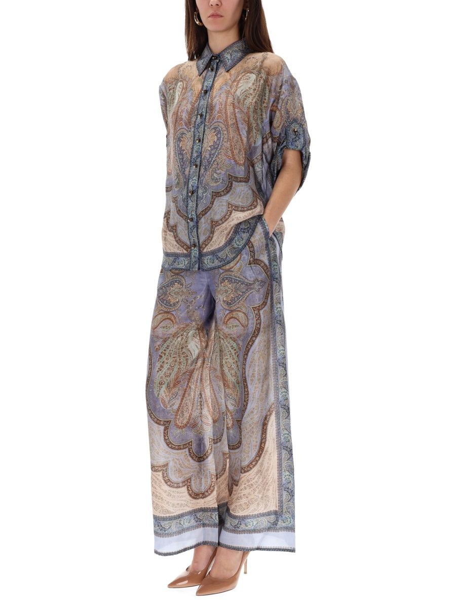 ZIMMERMANN Wanderlust Silk Shirt - Short Sleeve