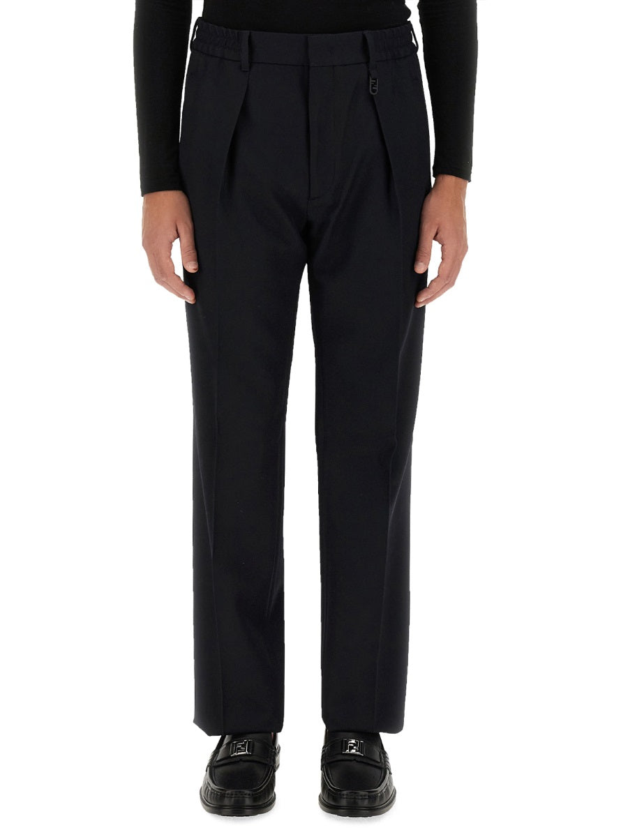 FENDI Straight Fit Wool Pants - Size 50 IT
