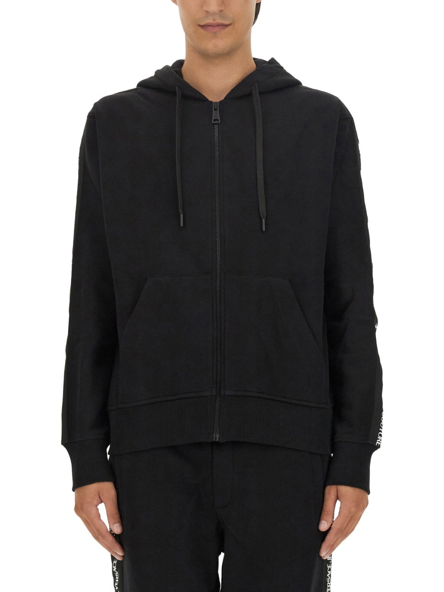 VERSACE JEANS COUTURE Premium Cotton Hoodie - Regular Fit, Size L