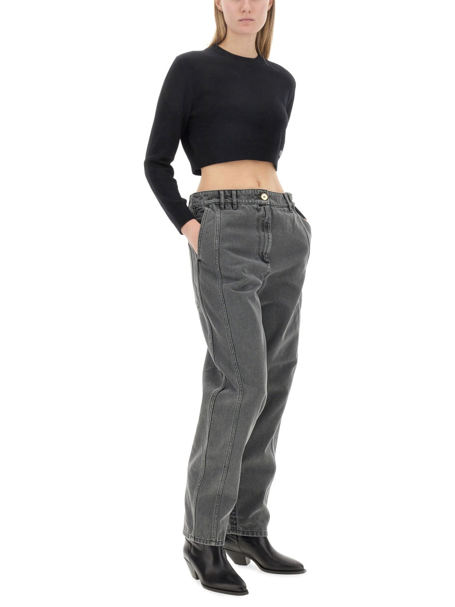 PATOU Women’s Slim Fit Cropped Shirt - FW23