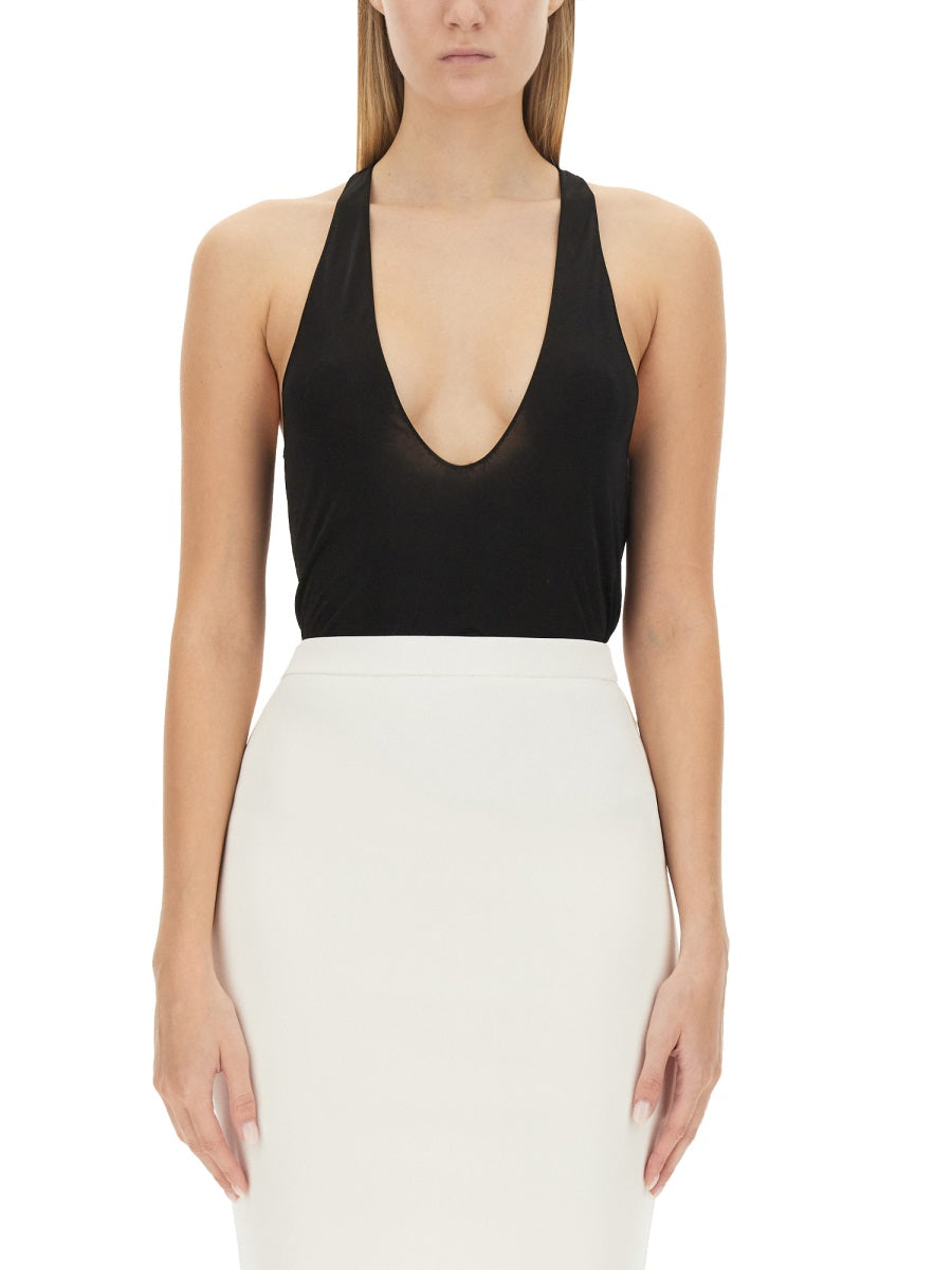 SAINT LAURENT Satin Undershirt - Slim Fit, Size 38