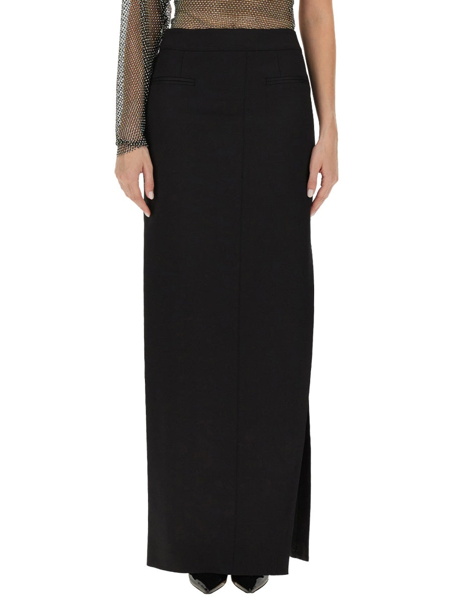 GENNY Regular Fit Midi Skirt with Slit - Size 40
