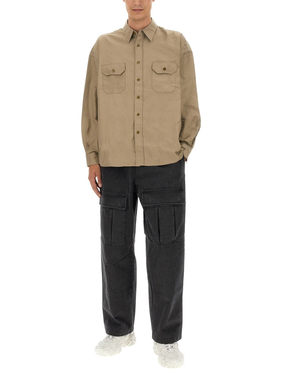 ACNE STUDIOS Men's Casual Shirt with Pockets - Size 48