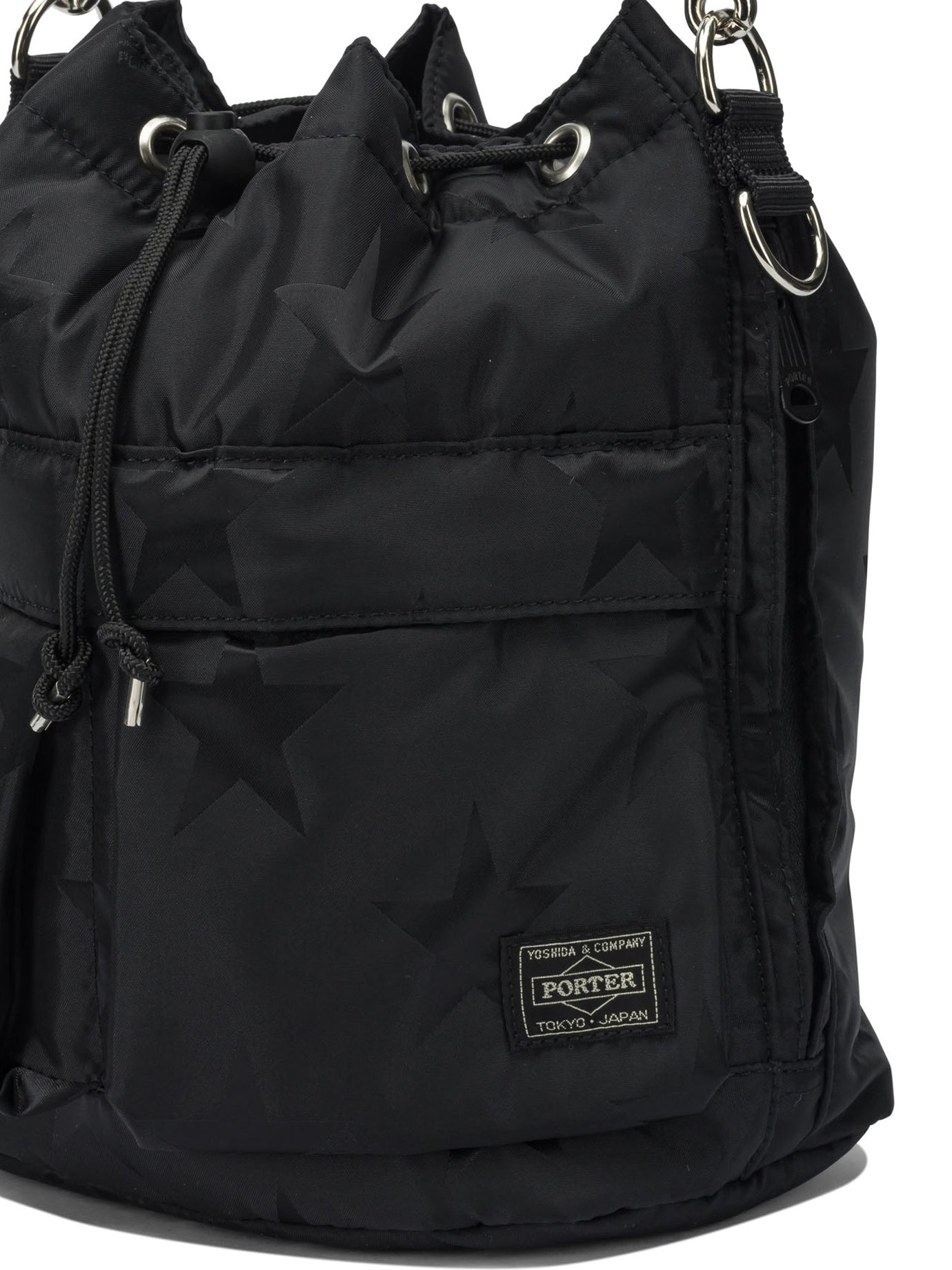 PORTER YOSHIDA Mini Crossbody Handbag with Varied Textures