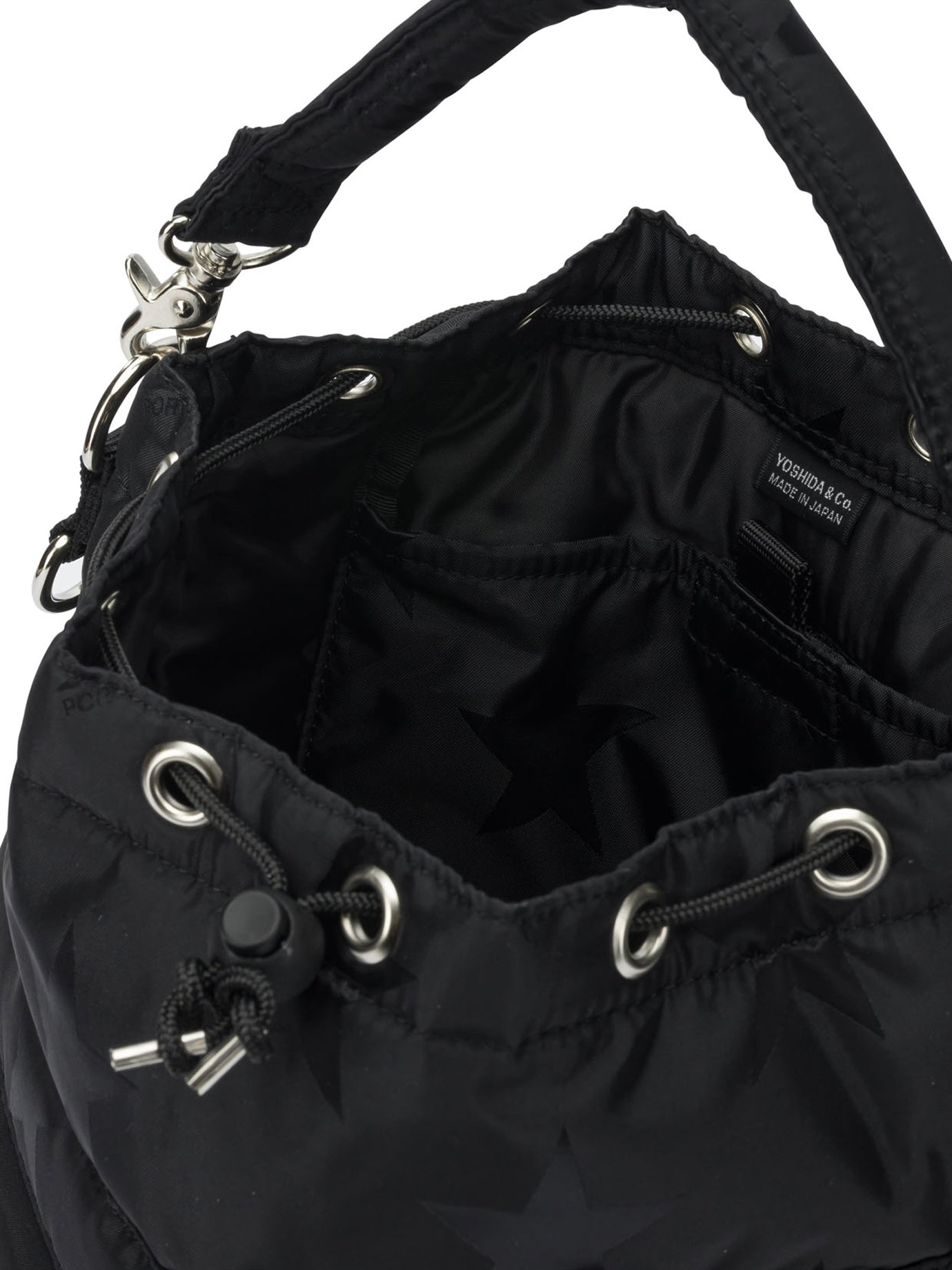 PORTER YOSHIDA Mini Crossbody Handbag with Varied Textures