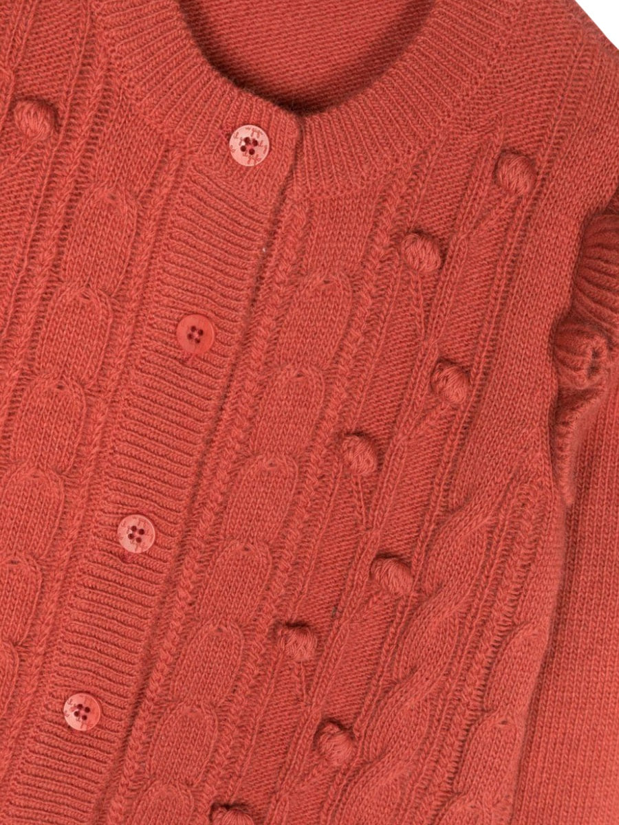 IL GUFO Ruffled Cardigan for Girls