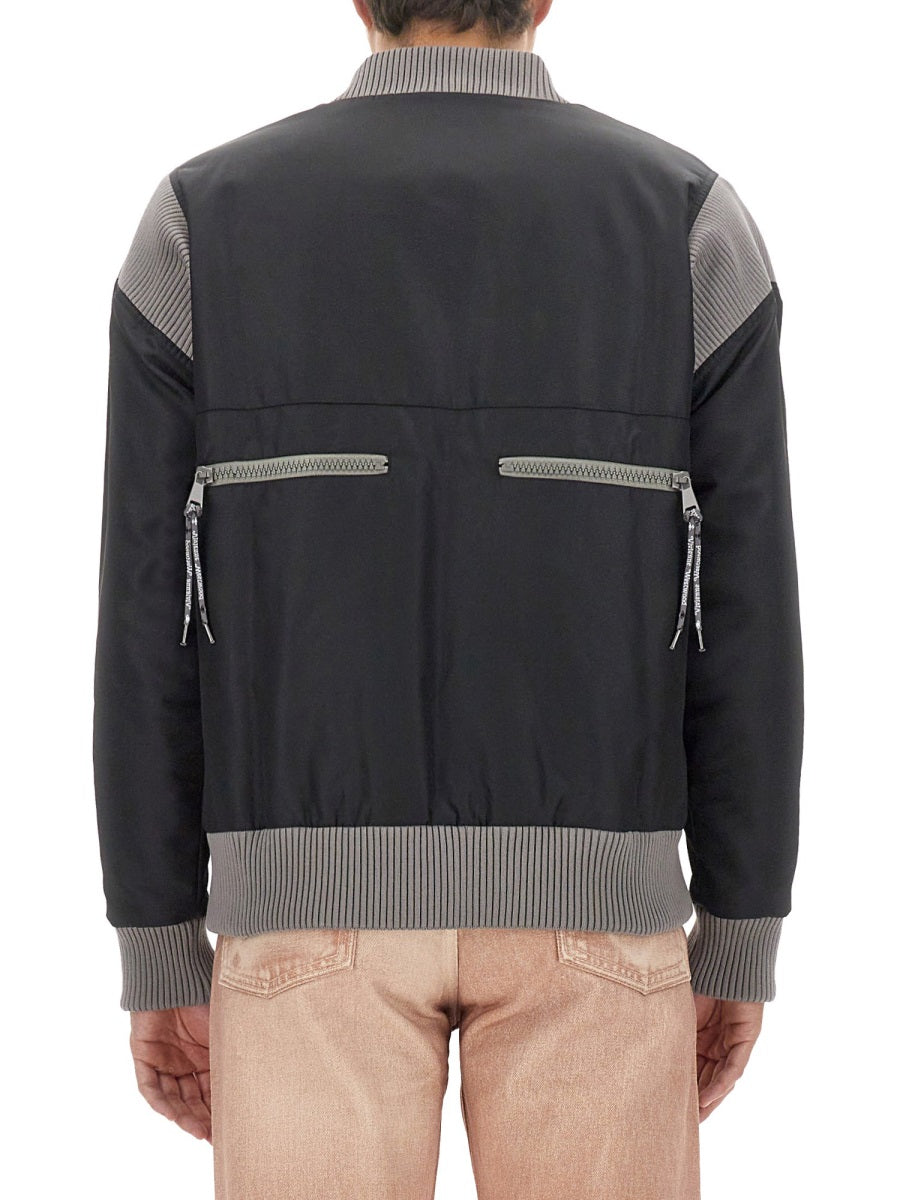 VIVIENNE WESTWOOD Men's Regular Fit Bomber Jacket with Logo