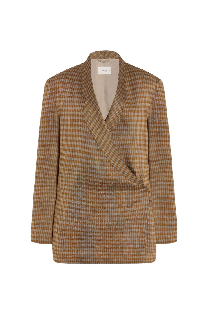 THE ROW Multicolor Check Blazer