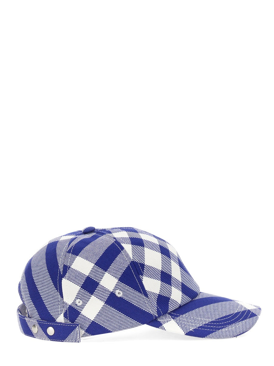 BURBERRY Tartan Pattern Baseball Cap - Unisex Size