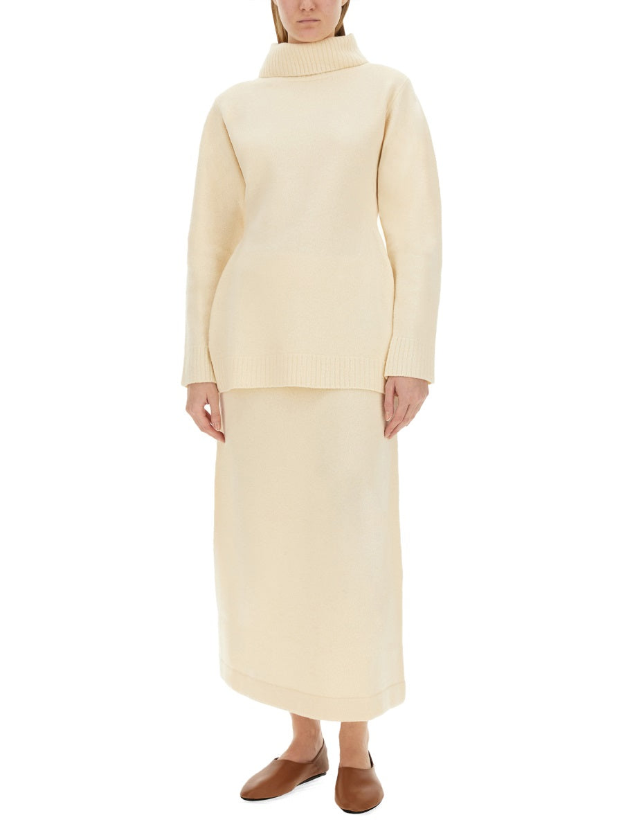 JIL SANDER Regular Fit Turtleneck Shirt - Size 38