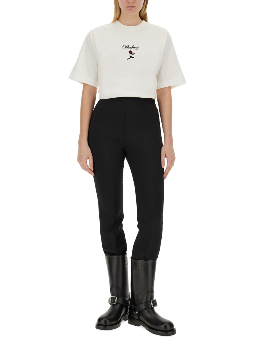 BURBERRY Stretch Cotton T-Shirt for Women