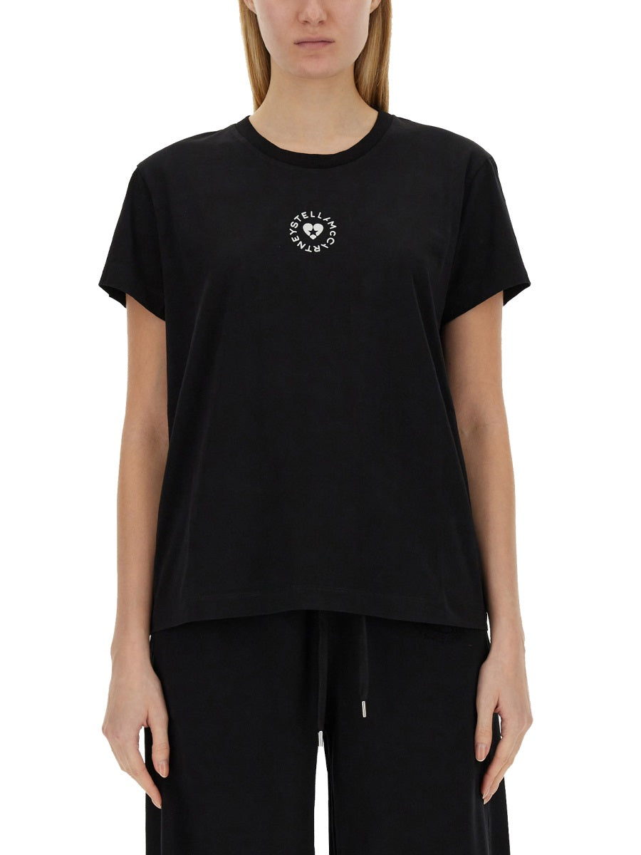 STELLA McCARTNEY Logo T-Shirt - Regular Fit - Size S