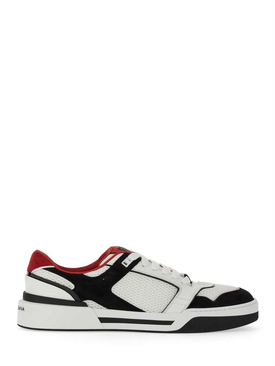 DOLCE & GABBANA Men's Leather and Mesh Sneakers - SS24 Collection