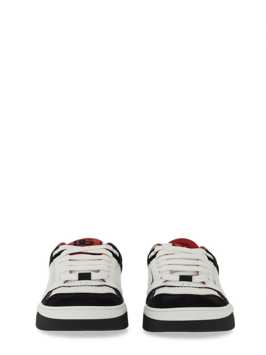 DOLCE & GABBANA Men's Leather and Mesh Sneakers - SS24 Collection