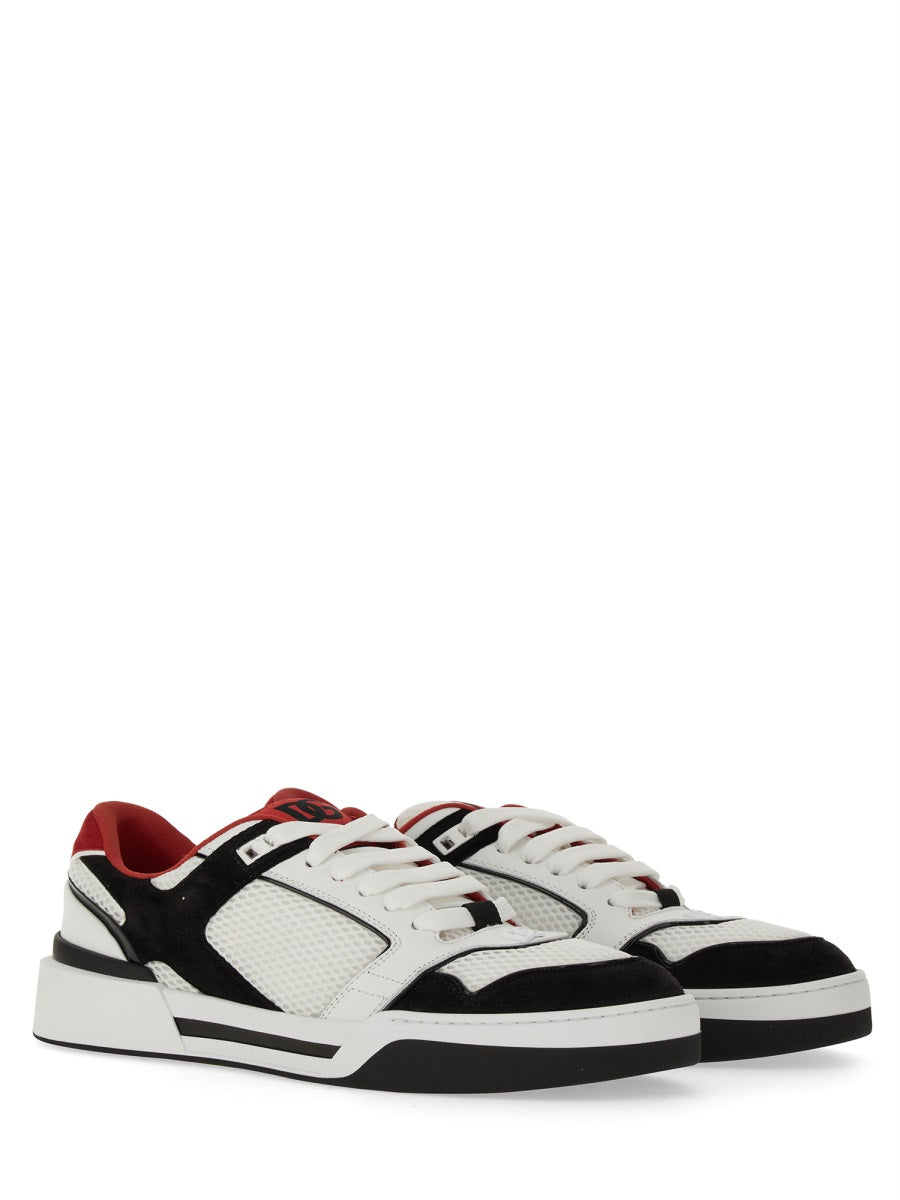 DOLCE & GABBANA Men's Leather and Mesh Sneakers - SS24 Collection